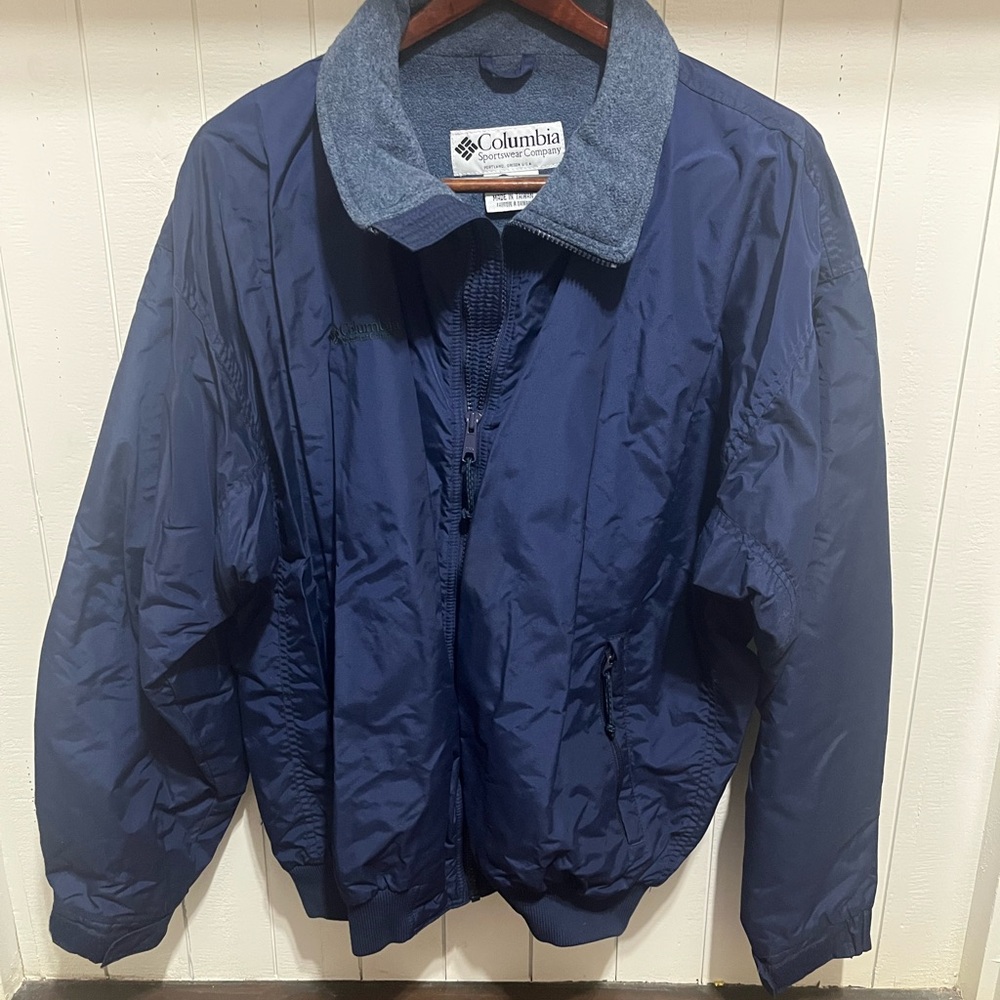 Vintage Columbia Blue Windbreaker Jacket